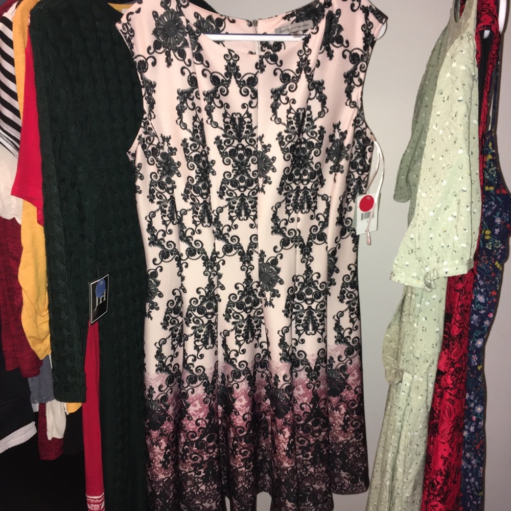 NWT Blush pink and Black formal dress